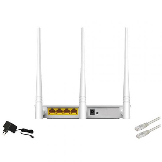 EVEREST EWR-F303 1Wan + 3Lan 2.4GHz 300Mbps Repeater Access Point / Router 3xAnten