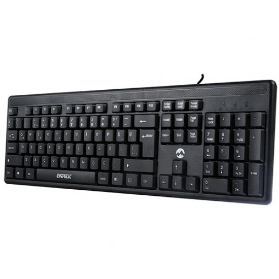 EVEREST KB-1002 Q Usb Standart Siyah Klavye EVEREST KB-1002 Q Usb Standart Siyah Klavye