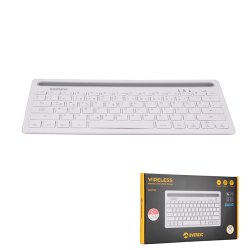 EVEREST KB-BT82 Q Kablosuz Beyaz/Gümüş Mac/Win/Android/Ios Uyumlu Bluetooth Ultra İnce