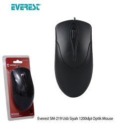 Everest SM-219 Usb Optic Siyah Mouse