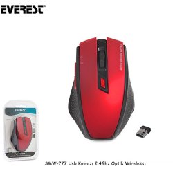 Everest SMW-777 Usb 2,4Ghz Optik Wireless Kırmızı Mouse
