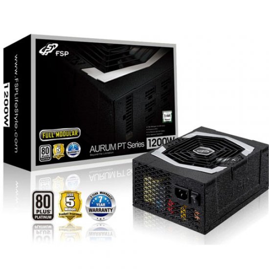 FSP Aurum PT1200 PT-1200FM 1200W 80 Plus Platinum Modüler Psu 13.5 Cm Fanlı