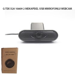 G-TEK X20 1080P 2 MEGAPİKSEL USB MIKROFONLU WEBCAM