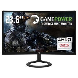 GAMEPOWER 23.6 GPR24C144 1Ms D-SUB,HDMI Curved Gaming Monitör Siyah