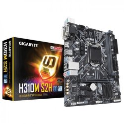 GIGABYTE INTEL H310M S2H DDR4 2666 HDMI DVI VGA M.2 1151P USB 3.1 (8-9. Nesil)