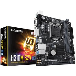 GIGABYTE INTEL H310M-S2V H310 DDR4 2666 DVI VGA GLAN 1151P USB3.1 mATX