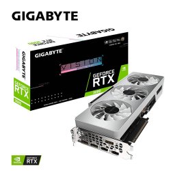 GIGABYTE Nvidia 10GB RTX 3080 VISION GDDR6X 320 Bit GV-N3080VISION OC-10GD PCI-Express 4.0 Ekran Kartı