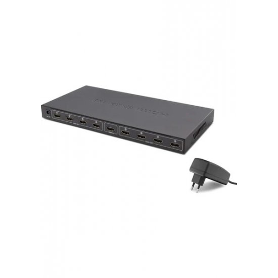 Hadron Hdx1332 8 port Hdmi Splitter 1.4V 1080P 4K 1*In 8*Out Siyah Hadron Hdx1332 8 port Hdmi Splitter 1.4V 1080P 4K 1*In 8*Out Siyah