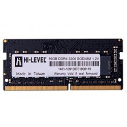 HI-LEVEL 16GB DDR4 3200Mhz CL22 Notebook Ram HLV-SOPC25600D4/16G (1.2V)