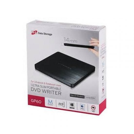 HITACHI-LG GP60NB60 8X DVD-RW Siyah Usb 2.0 ULTRA SLIM Harici HITACHI-LG GP60NB60 8X DVD-RW Siyah Usb 2.0 ULTRA SLIM Harici
