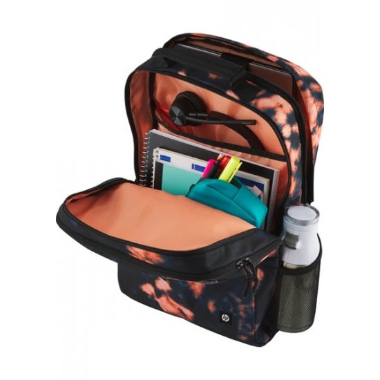 Hp 7J593AA 16 CAMPUS Deri Siyah XL BATIK DESENLI SIRT ÇANTASI