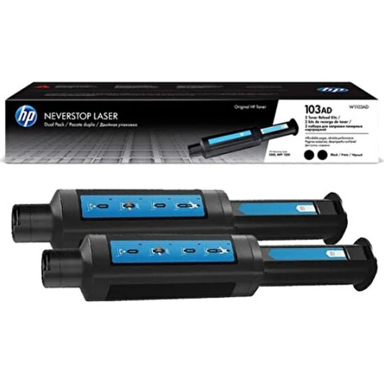 Hp W1103AD 103AD Çiftli Avantaj Paket Toner 2500 Sayfa Siyah 1000A/1000W/1200A/1200W Modelleri