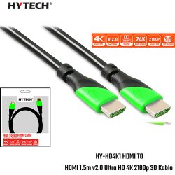 Hytech HY-HD4K1 HDMI to HDMI ( 1.5 Metre ) v2.0 4K 2160p 3D Görüntü Kablosu