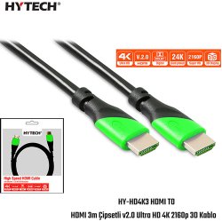 Hytech HY-HD4K3 Hdmi to Hdmi ( 3 Metre ) v2.0 Ultra HD 4K 2160p 3D Görüntü Kablosu
