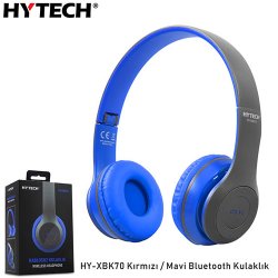 Hytech HY-XBK70 TF Kart Özellikli Bluetooth Kulaklık Siyah/Mavi