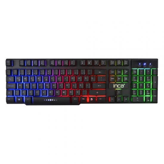 INCA IKG-449 Q TRK Usb RAINBOW AYDINLATMALI MEKANIK HISLI GAMING KLAVYE INCA IKG-449 Q TRK Usb RAINBOW AYDINLATMALI MEKANIK HISLI GAMING KLAVYE