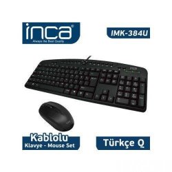 INCA IMK-384U Q Usb MULTIMEDYA KLAVYE MOUSE SET