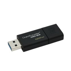 KINGSTON 128GB Siyah Usb 3.0 Flash Disk DT100G3/128GB