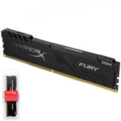 KINGSTON Hyperx Fury Black 16GB 2400Mhz DDR4 CL15 Pc Ram HX424C15FB3/16