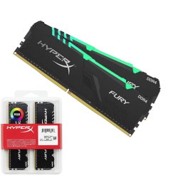 KINGSTON Hyperx Fury RGB 16GB (2X8) 3600Mhz DDR4 Soğutuculu CL17 Pc Ram HX436C17FB3AK2/16