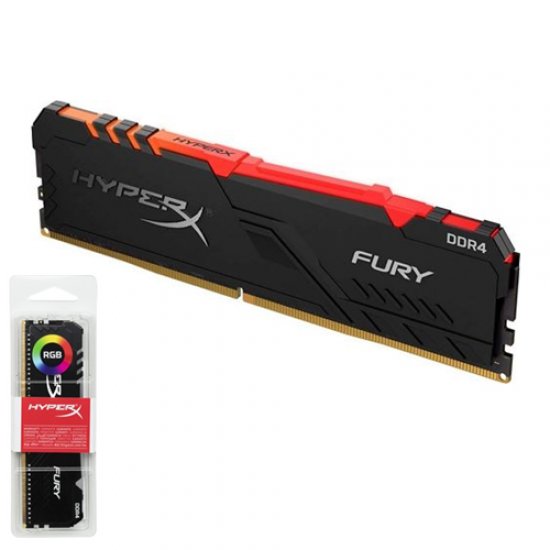 KINGSTON Hyperx Fury RGB 16GB 3200Mhz DDR4 Soğutuculu CL16 Pc Ram HX432C16FB3A/16