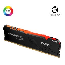 KINGSTON Hyperx Fury RGB 8GB 3600Mhz DDR4 Soğutuculu CL17 Pc Ram HX436C17FB3A/8