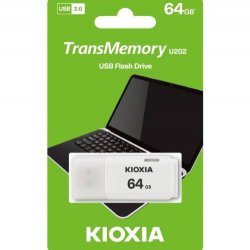 KIOXIA 64GB U202W USB 2.0 FLASH BELLEK Beyaz
