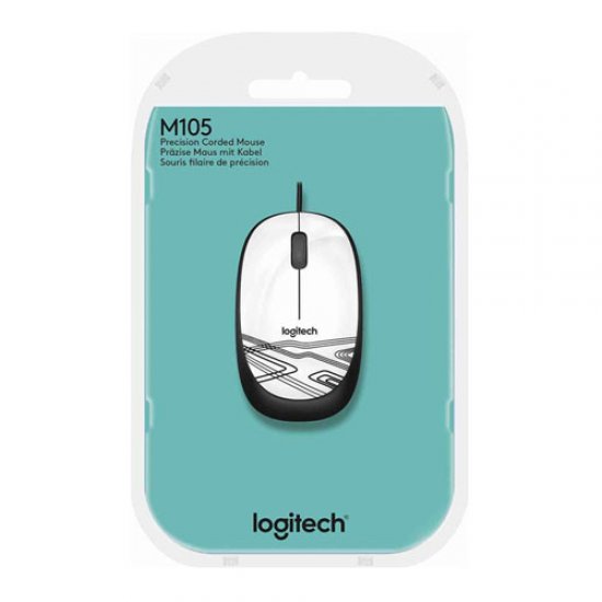 Logitech M105 910-002944 Usb Optic Beyaz Mouse Logitech M105 910-002944 Usb Optic Beyaz Mouse