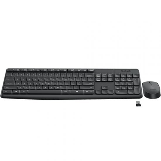 Logitech MK235 Q Kablosuz Usb Siyah Multimedya Klavye/Mouse Set 920-007925