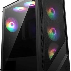 MSI MAG Forge 120A B65 650W 80+ Tempered Glass 6 x 120mm Dual-Ring Renkli Fan mATX Gaming Bilgisayar Kasası