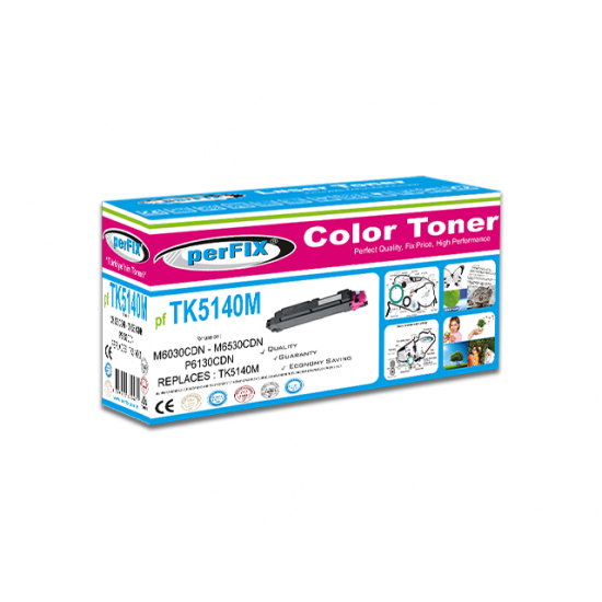 perFIX MİTA TK5140 - P6030 - P6130 KIRMIZI TONER