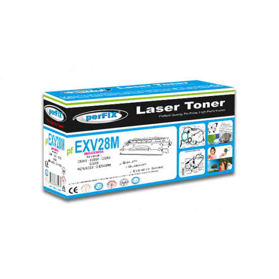 perFIX PF C-EXV28M  IR5045 - IR5051 - IR5250 - IR5255  KIRMIZI  TONER