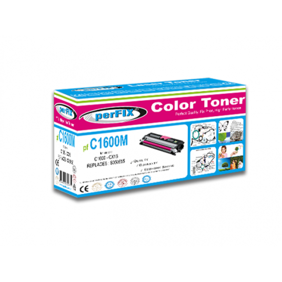 perFIX PF C1600-CX16-KIRMIZI TONER 1,5K