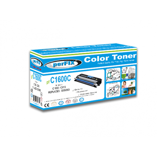 perFIX PF C1600-CX16-MAVİ TONER 1,5K