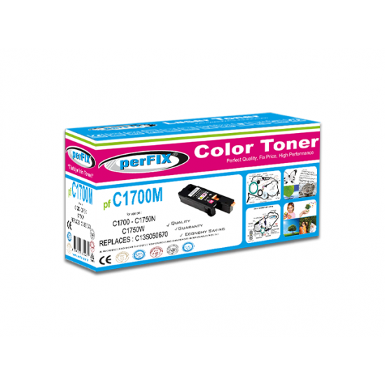 perFIX PF C1700 KIRMIZI TONER 1,4K