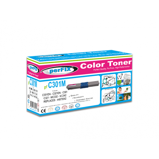 perFIX PF C301 KIRMIZI C321-* MC332-MC342 TONER 1,5K