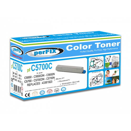 perFIX  PF C5700 - 5800 MAVİ TONER