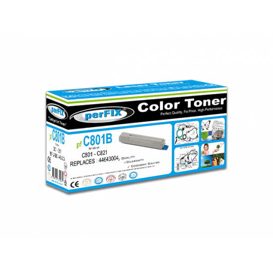 perFIX PF C801 SİYAH C821 TONER 7K