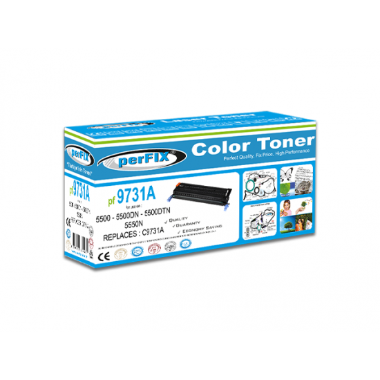 perFIX PF C9731A 5500-645A MAVİ TONER 12K