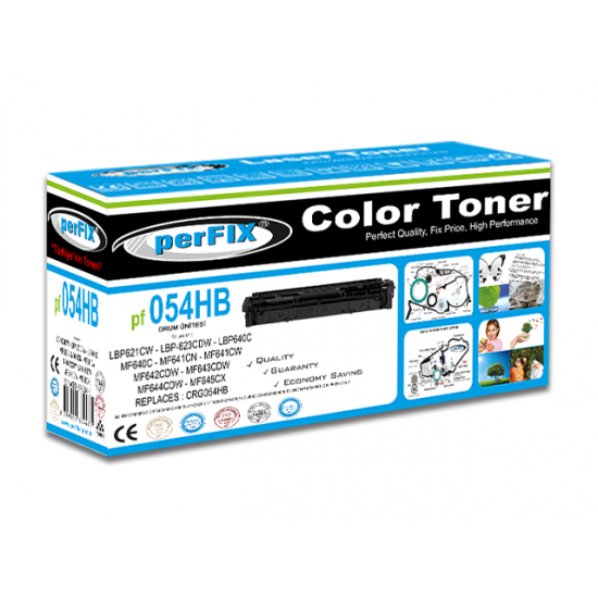 perFIX PF CRG054HB SİYAH YÜKSEK KAPASİTE TONER 3,1K