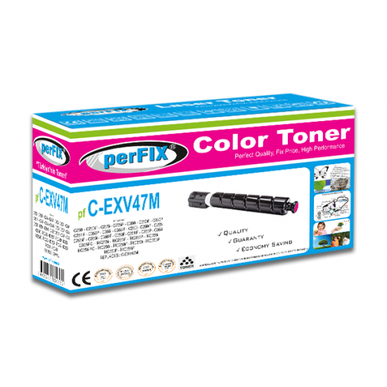 perFIX PF EXV-47 IR-C250İ KIRMIZI TONER