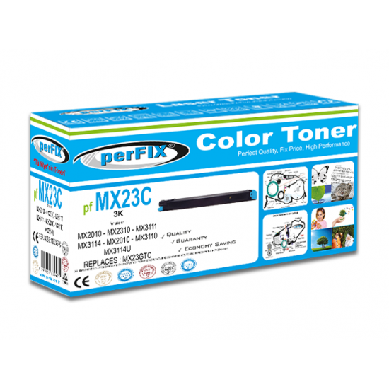 perFIX PF MX23GT MAVİ-MX27GT-MX31 TONER