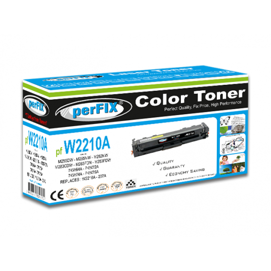 perFIX PF W2210A SİYAH CHİPSİZ 207A TONER 1,35K perFIX PF W2210A SİYAH CHİPSİZ 207A TONER 1,35K