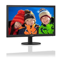 PHILIPS 21.5 223V5LHSB2/00 W-LED 5Ms Analog + HDMI Led Monitör Parlak Siyah