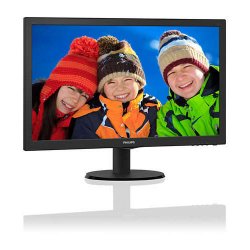 PHILIPS 23.6 243V5QHABA/01 8Ms M.M VGA-DVI-HDMI Led Monitör Siyah