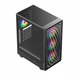 POWERBOOST PB-A5065B 650W 80+ BRONZE MESH ÖN PANEL 4XARGB FAN+USB3.0 GAMING ATX KASA SIYAH