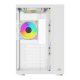 POWERBOOST PB-SS02W SEA VIEW JBST-PBSS02W USB 3.0 Mesh Beyaz 7X12CM RGB FAN GAMING ATX KASA