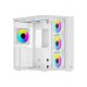 POWERBOOST PB-SS02W SEA VIEW JBST-PBSS02W USB 3.0 Mesh Beyaz 7X12CM RGB FAN GAMING ATX KASA