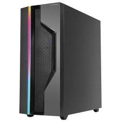 RAMPAGE ALPHA-X 600W 80+ Pencereli Siyah 4*12cm Rainbow Fan Gaming Kasa