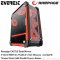 RAMPAGE Castle / Siyah PSU Yok Gaming Kasa Çelik Gövde 4x12cm RGB + Kart Okuyucu